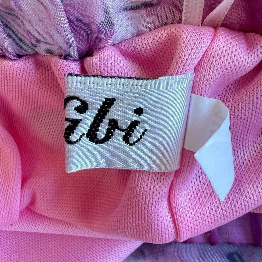 Afibi Full Maxi Skirt Chiffon Fully Lined Pink and Blue Fairy Faerie Size 3XL - Picture 11 of 14